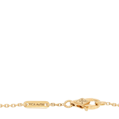 Van Cleef & Arpels 18K Yellow Gold Mother of Pearl Sweet Alhambra Bracelet 3 of 5