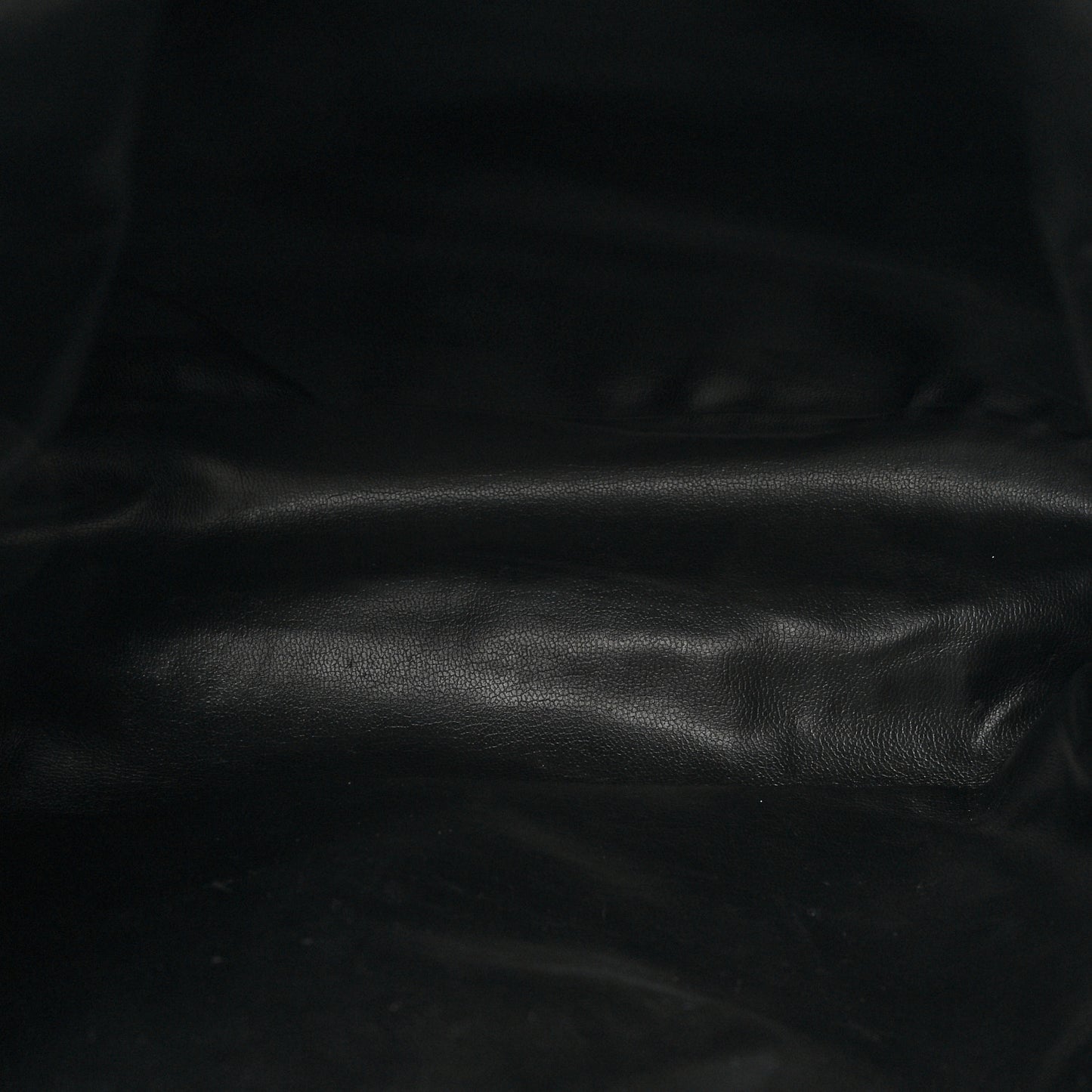 Lambskin Quilted Drawstring Backpack Black