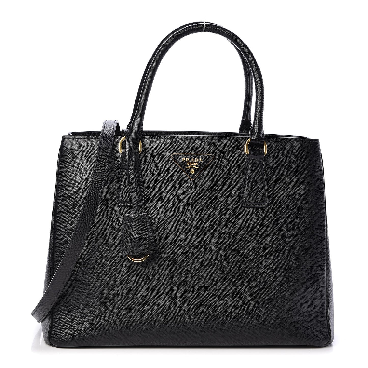 Saffiano Lux Small Tote Nero Black