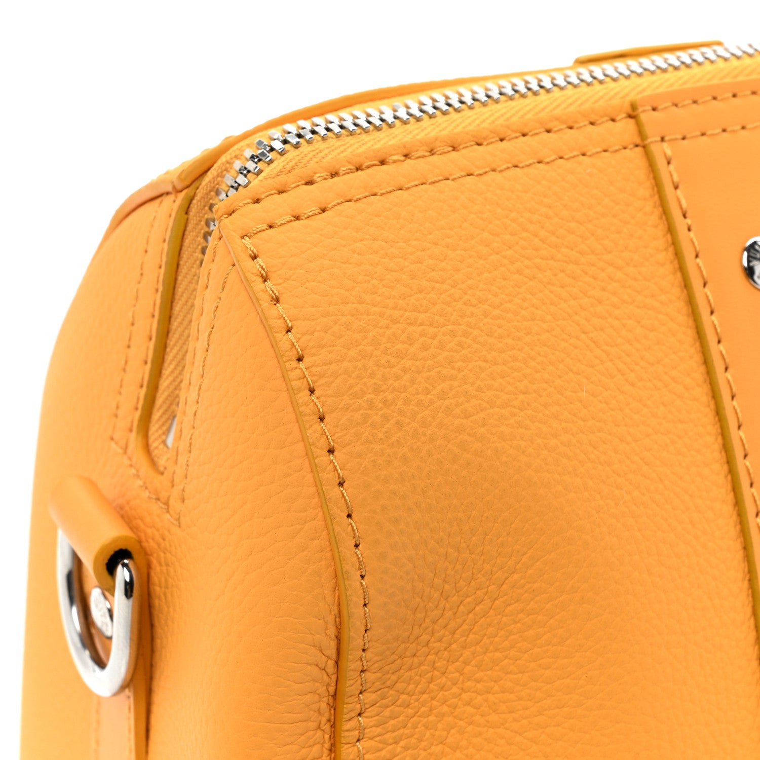 Louis Vuitton Grained Calfskin Aerogram City Keepall Safran Yellow 10 of 12