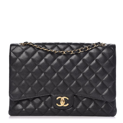 Chanel Caviar Quilted Maxi Double Flap Black 1 of 13