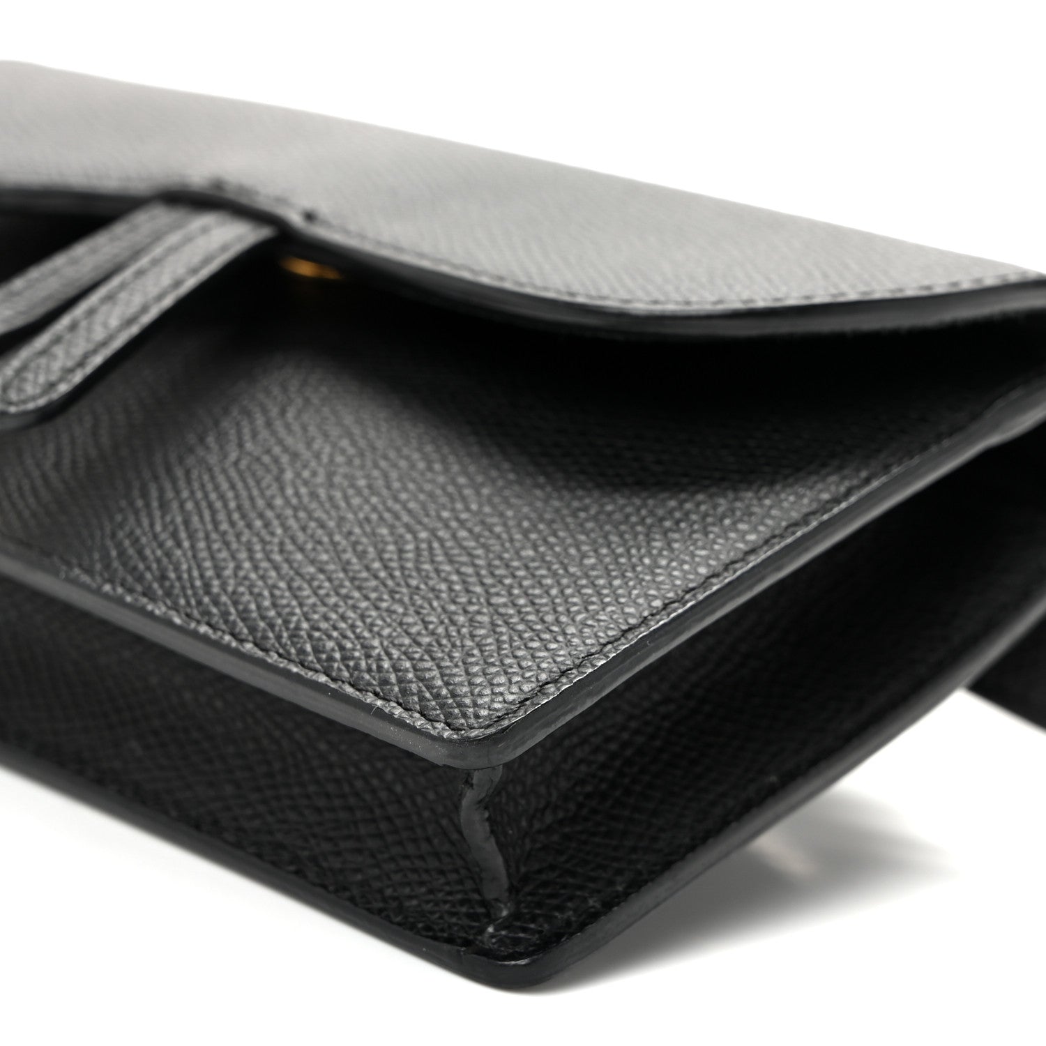 Christian Dior Grained Calfskin Saddle Belt Bag Black 9 of 9