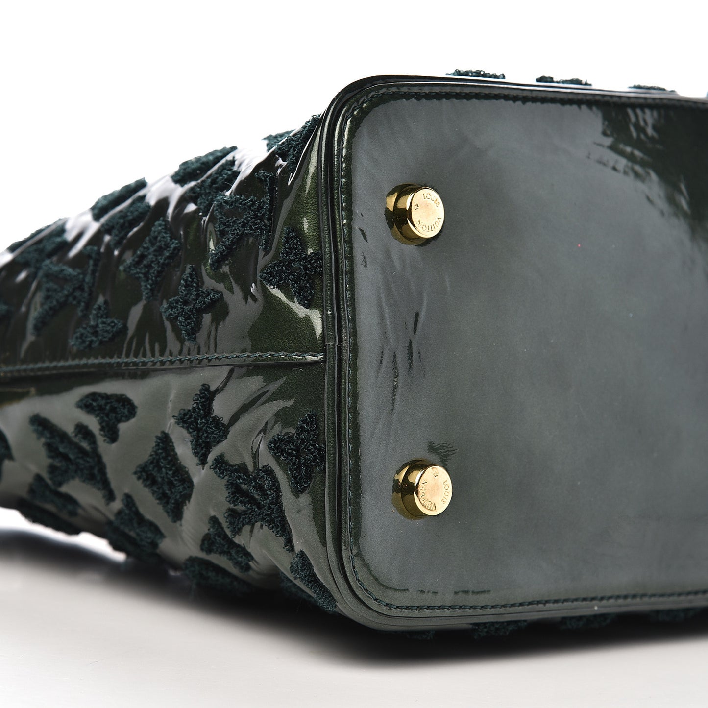 Patent Lambskin Fascination Lockit Vert Fonce