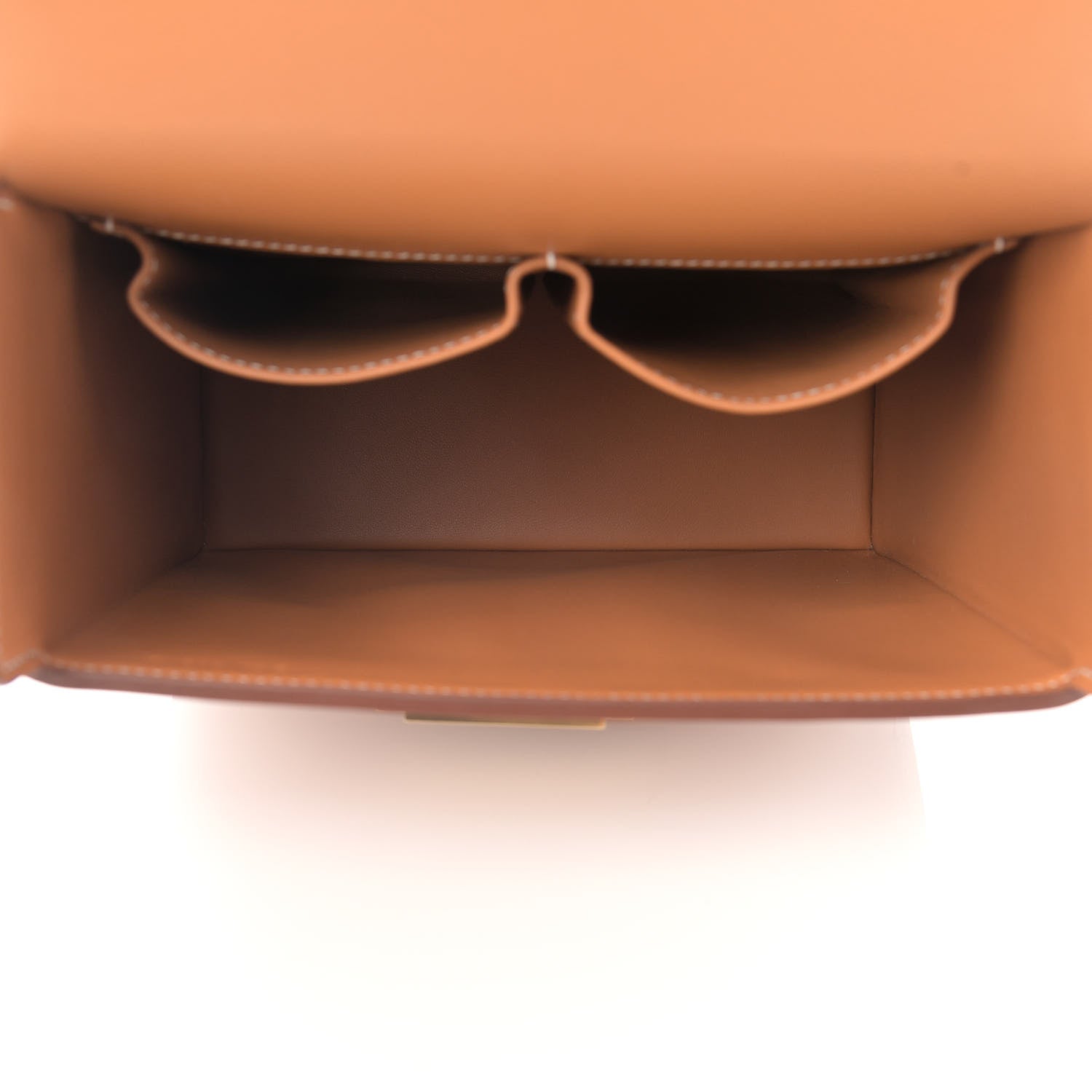 Hermes Epsom Cinhetic Boxy Top Handle Bag Gold 5 of 11