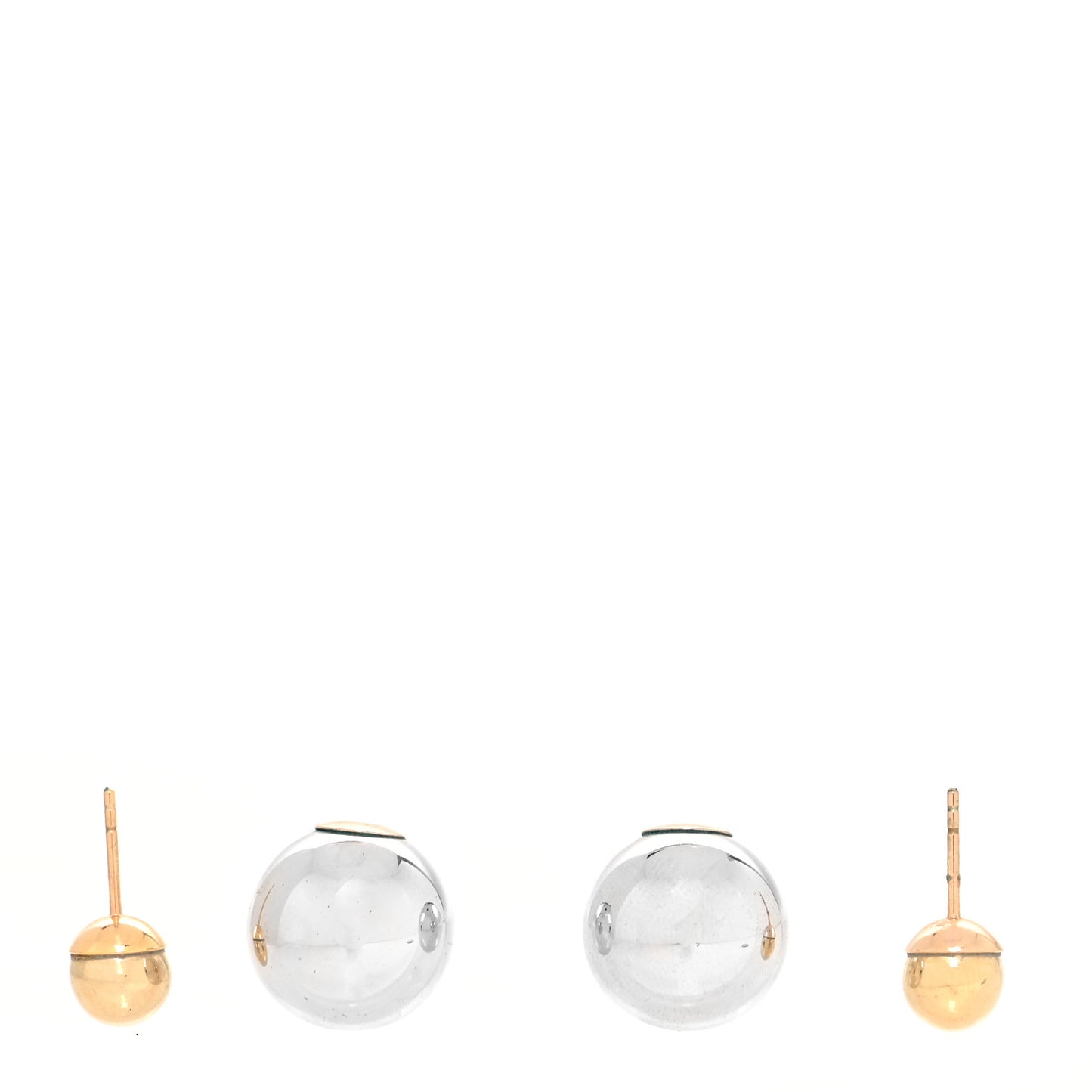 Mise En Dior Tribal Earrings Silver Gold