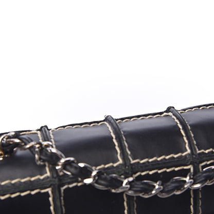 Chanel Lambskin Contrast Square Stitch Flap Black 8 of 12