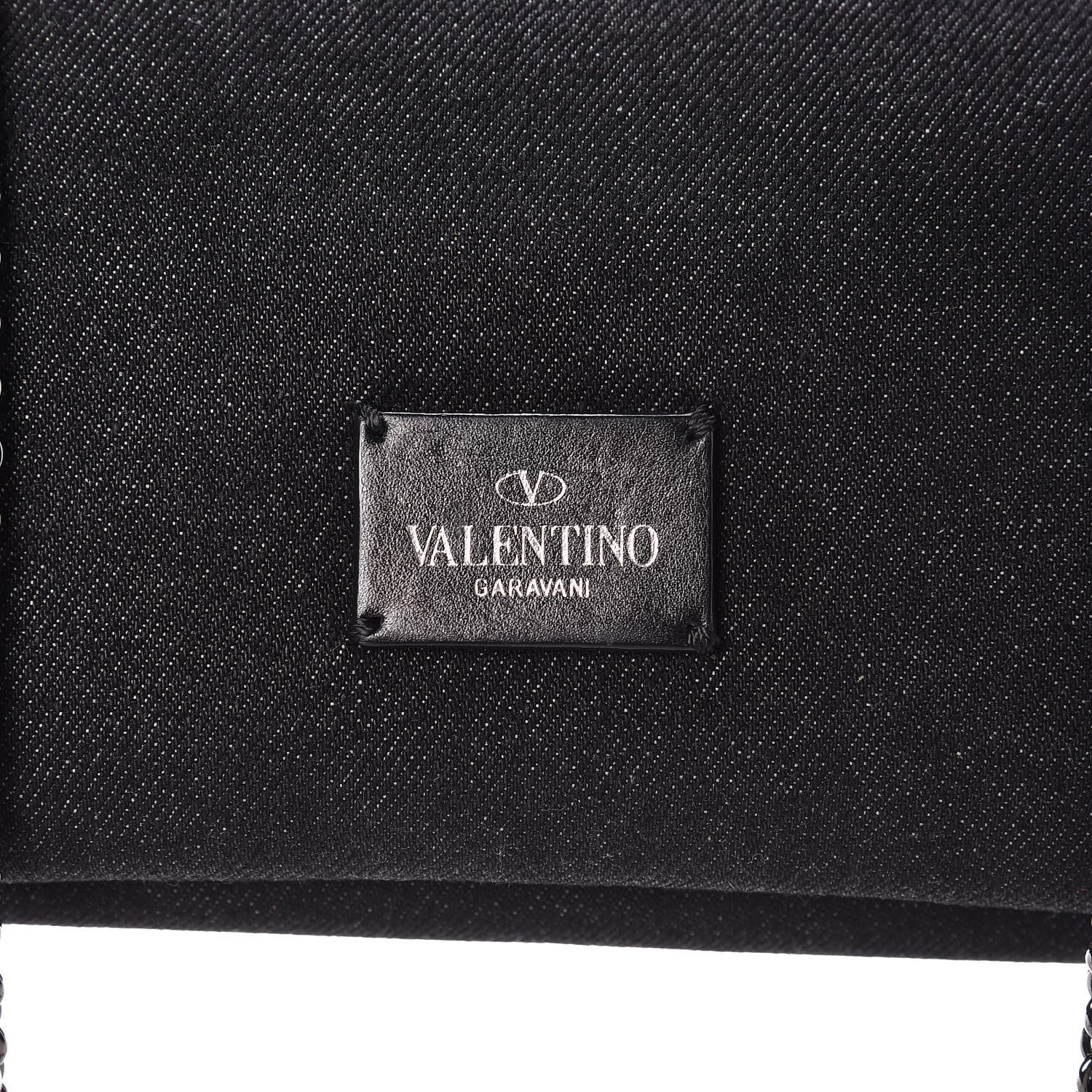 Valentino Garavani Denim Va Va Voom Shoulder Bag Black 15 of 16