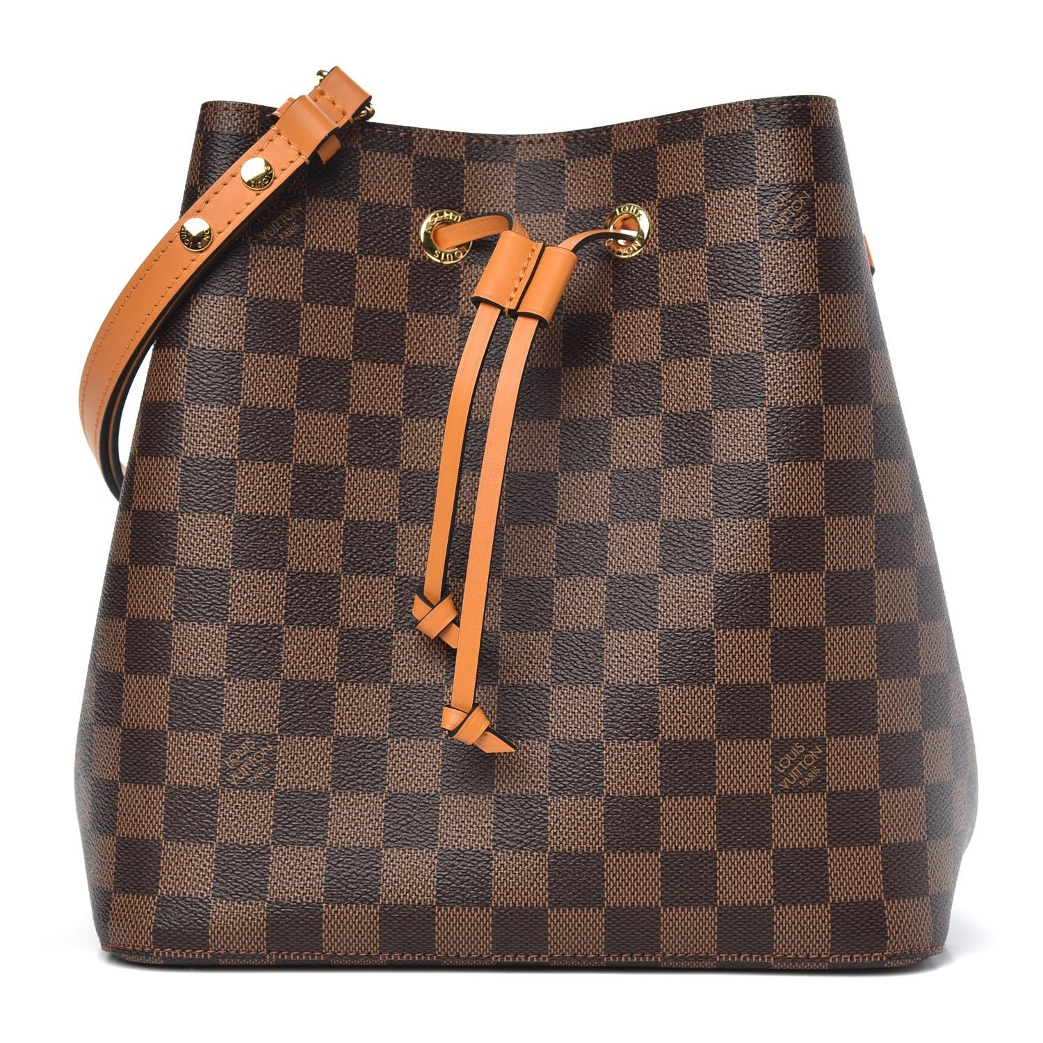 Louis Vuitton Damier Ebene Neonoe MM Safran 1 of 9