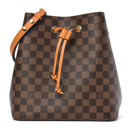 Louis Vuitton Damier Ebene Neonoe MM Safran 1 of 9