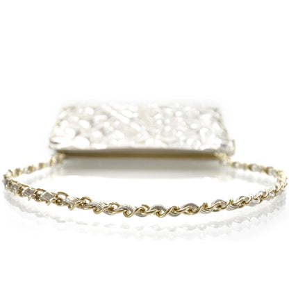 Chanel Patent Calfskin Lucky Symbols Pochette Metallic Gold 6 of 9