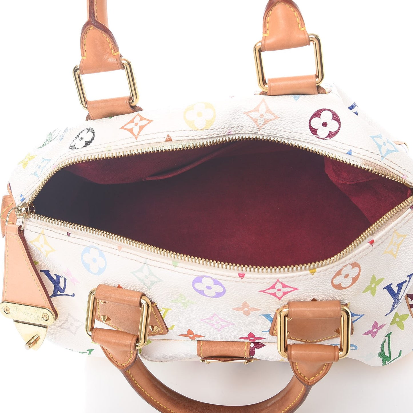 Monogram Multicolor Speedy 30 White