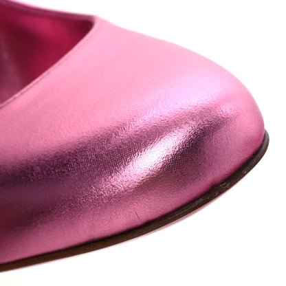 Christian Louboutin Metallic Calfskin Miss Jane Mary Janes 55 Pumps 39 Glam 10 of 11