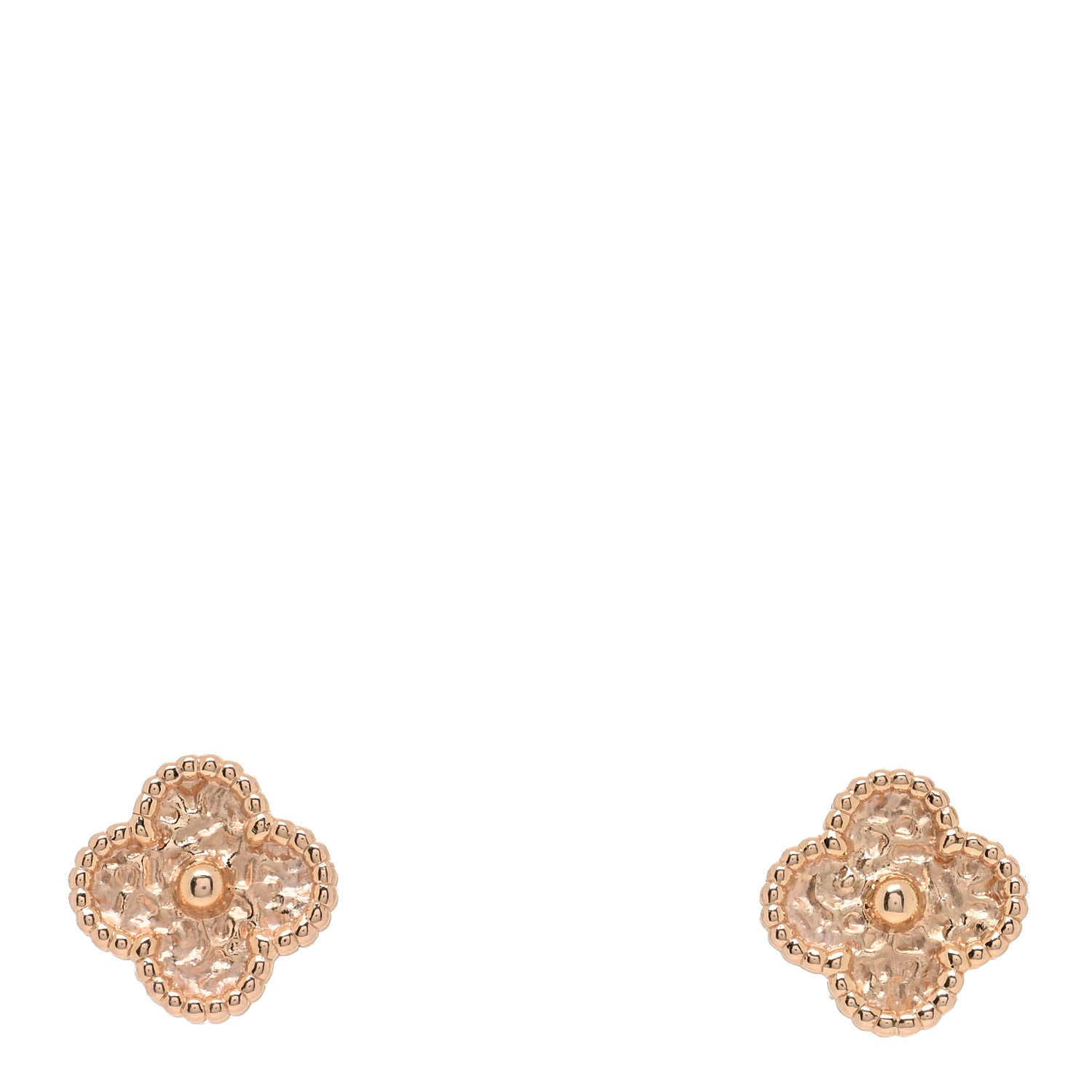 Van Cleef & Arpels 18K Rose Gold Sweet Alhambra Earrings 1 of 4
