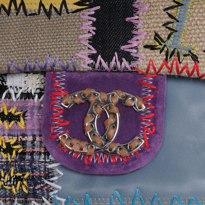 Chanel Patchwork Jumbo Flap Yellow Multicolor 5 of 9