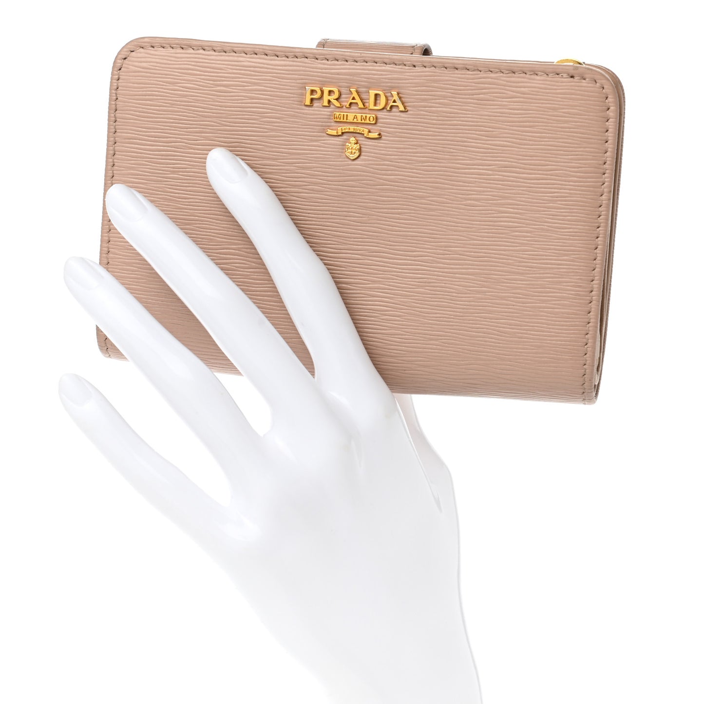 Vitello Move Metal Zip Around Wallet Cammeo