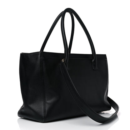 Chanel Calfskin Cerf Executive Shopper Tote Black 4 of 30