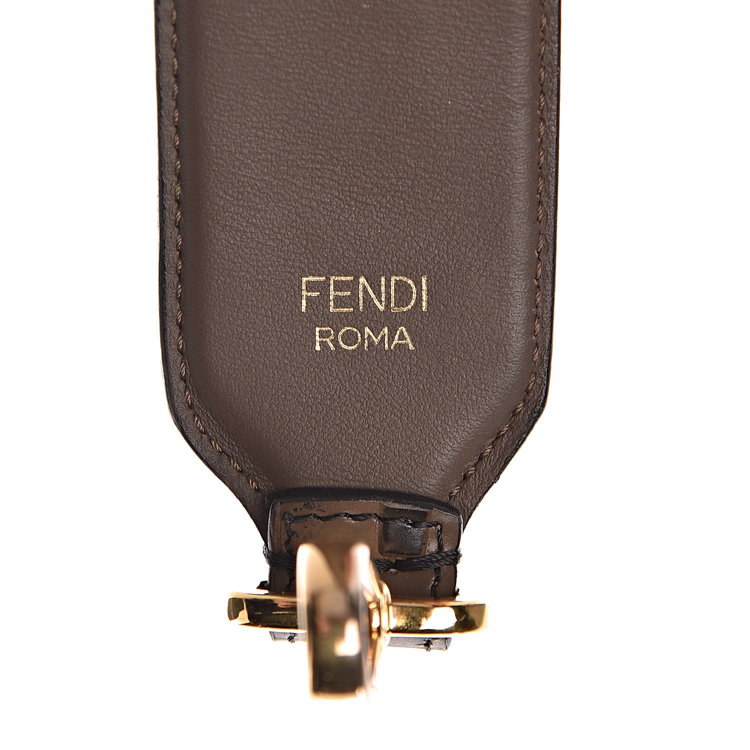 Fendi Calfskin FF 1974 Embossed Mini Strap You Maya Black 4 of 4