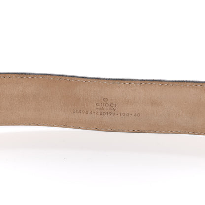 Gucci Guccissima Interlocking G Belt 100 40 Black 5 of 7