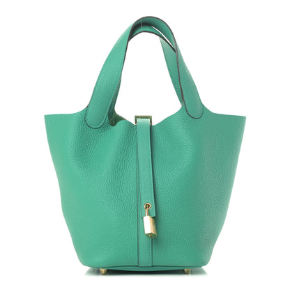 Hermes Taurillon Clemence Picotin Lock 18 PM Menthe 1 of 4