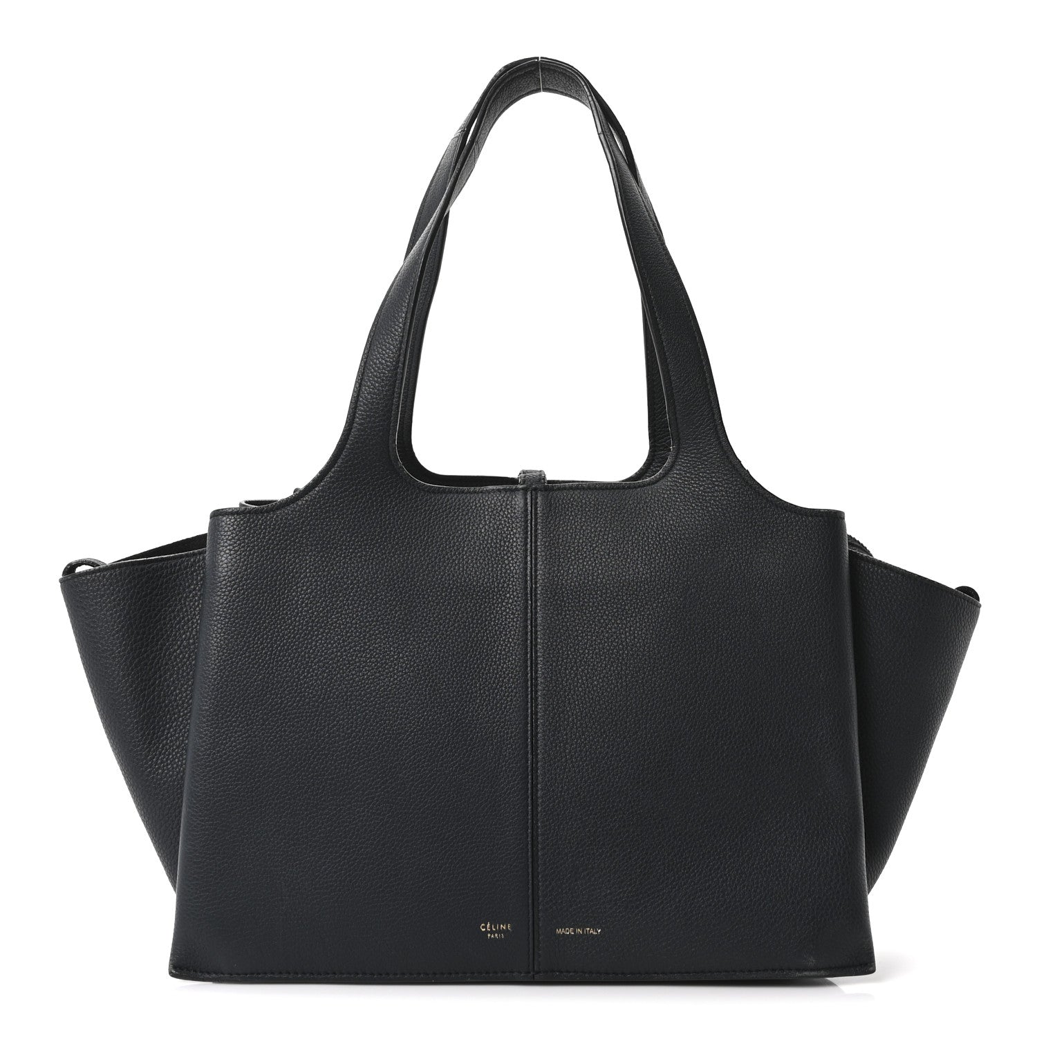 Celine Smooth Calfskin Small Tri-Fold Bag Black 1 of 9