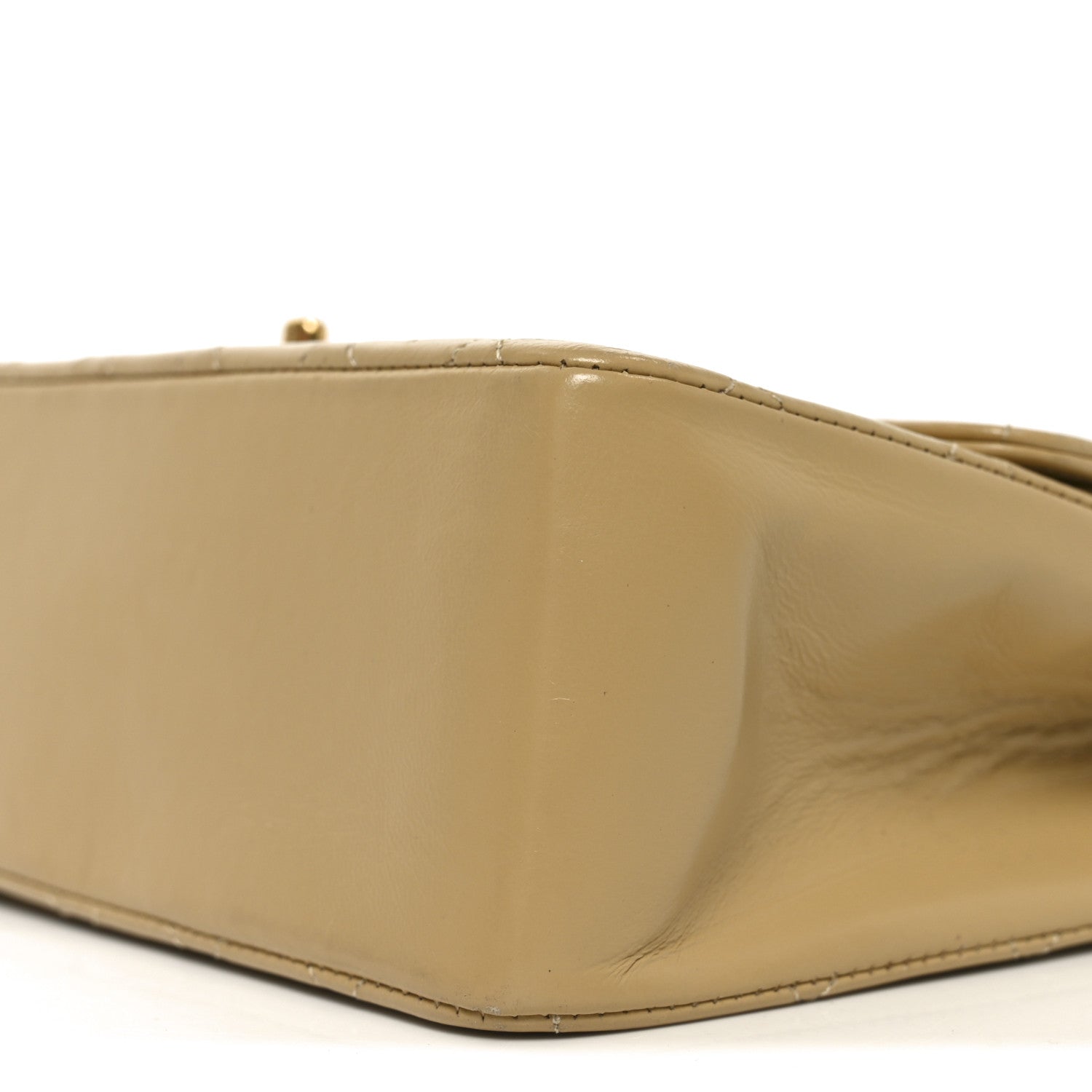 Chanel Lambskin Quilted Medium Double Flap Beige 9 of 10