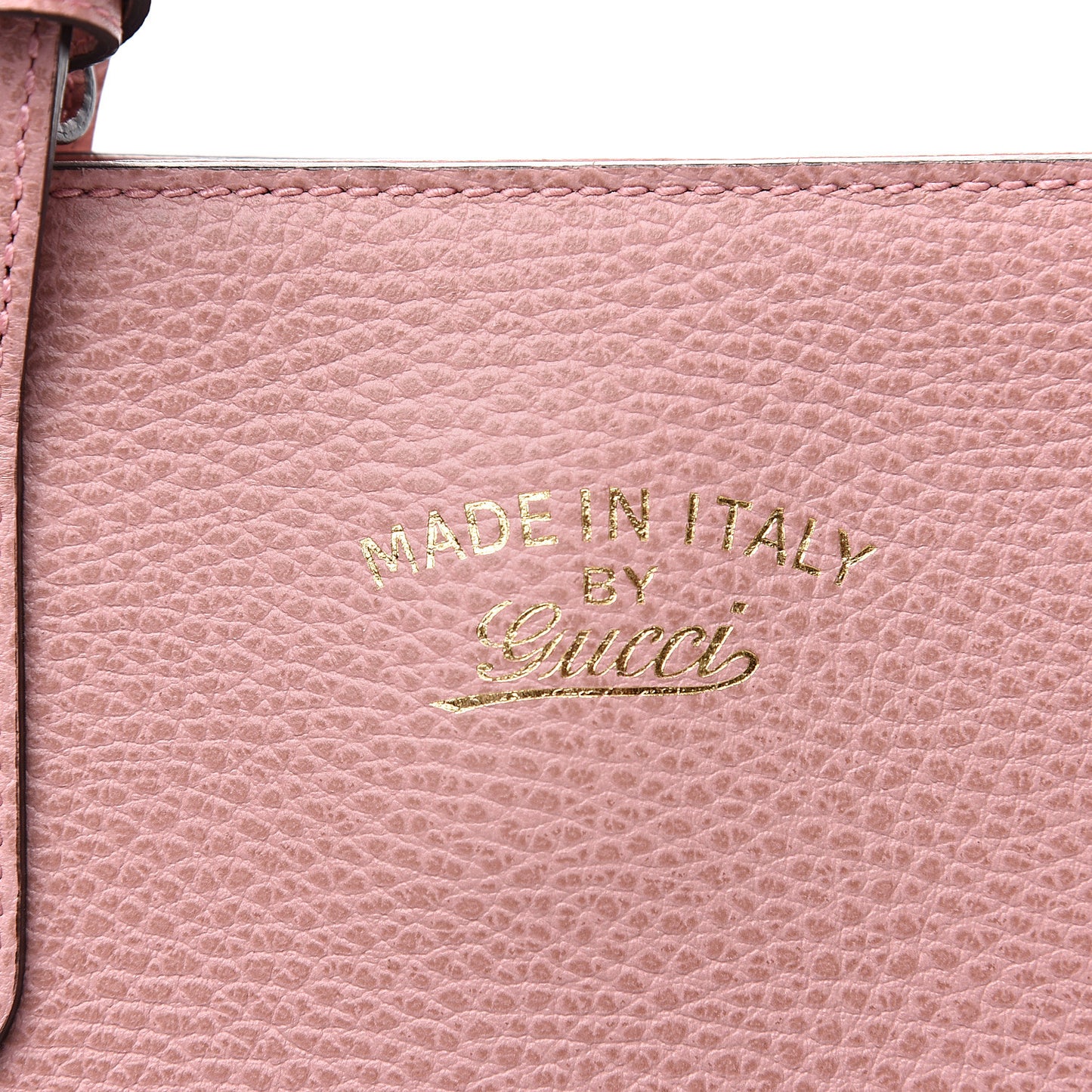 Dollar Calfskin Medium Swing Top Handle Bag Soft Pink