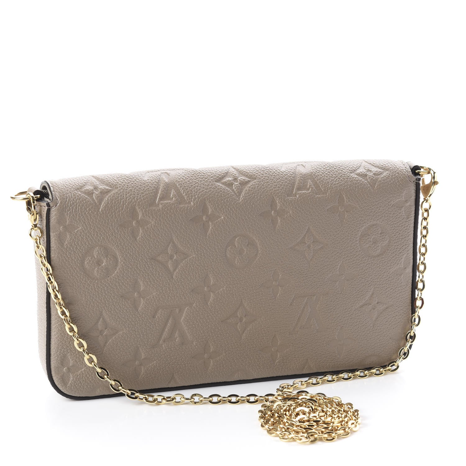 Louis Vuitton Empreinte Pochette Felicie Chain Wallet Tourterelle 2 of 10