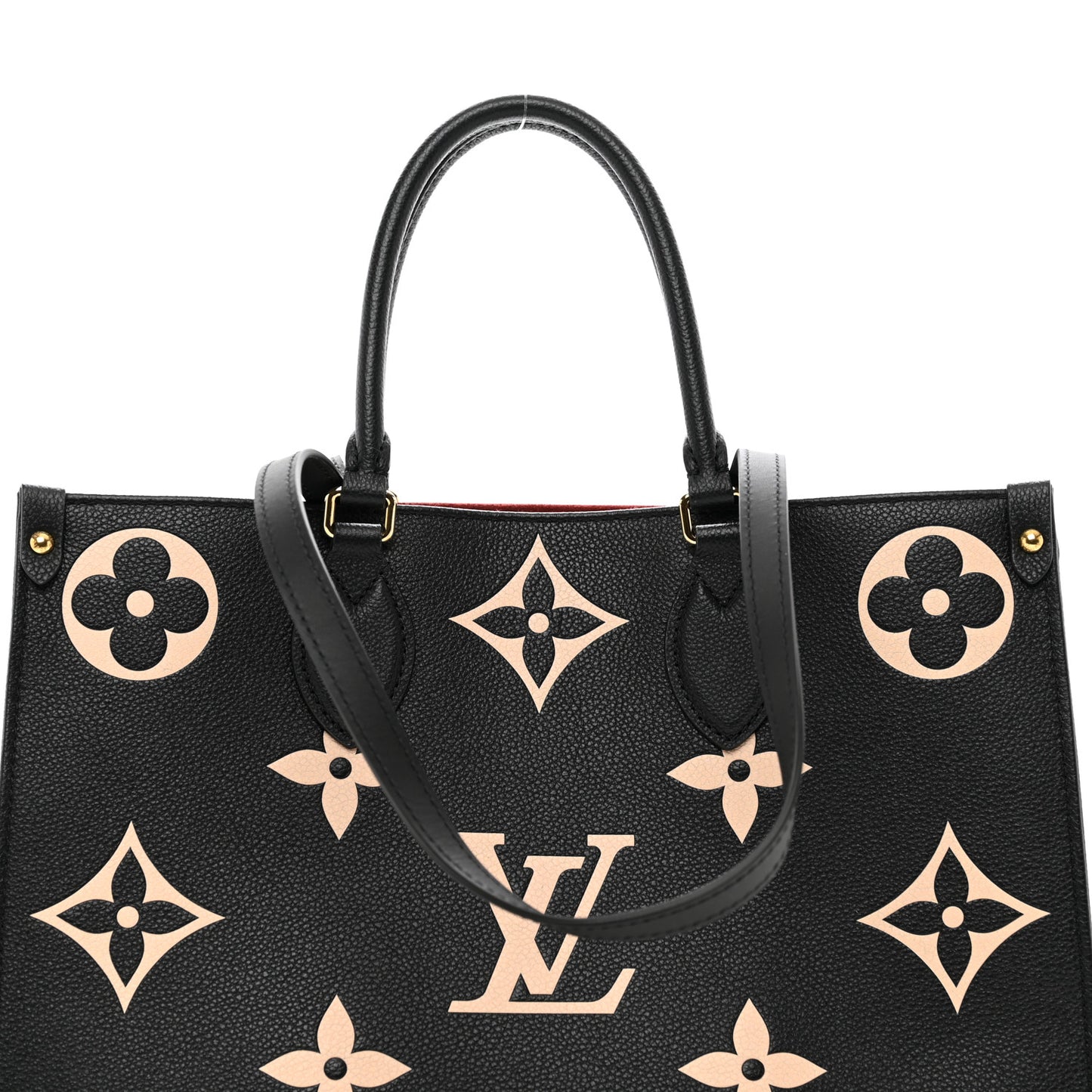 LOUIS VUITTON Empreinte Monogram Giant Onthego MM Black Beige