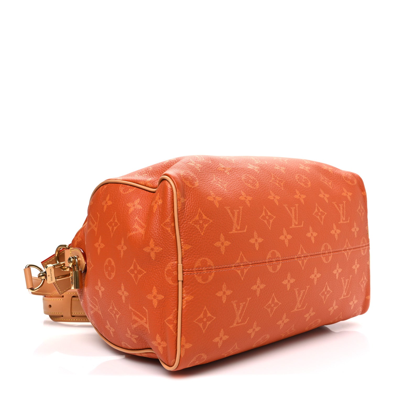 Louis Vuitton Calfskin Monogram Speedy P9 Bandouliere 30 Ocre 4 of 10