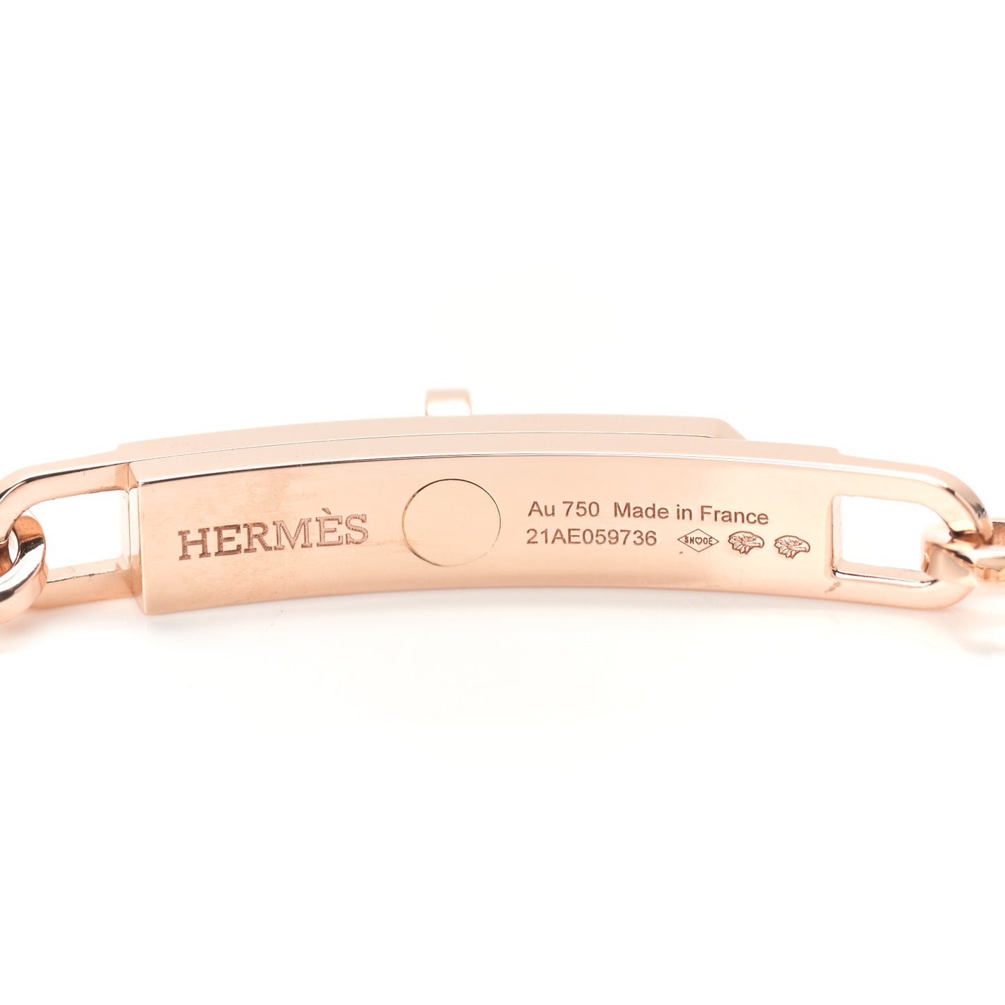 18K Rose Gold Diamond Pave Kelly Chaine Choker Necklace