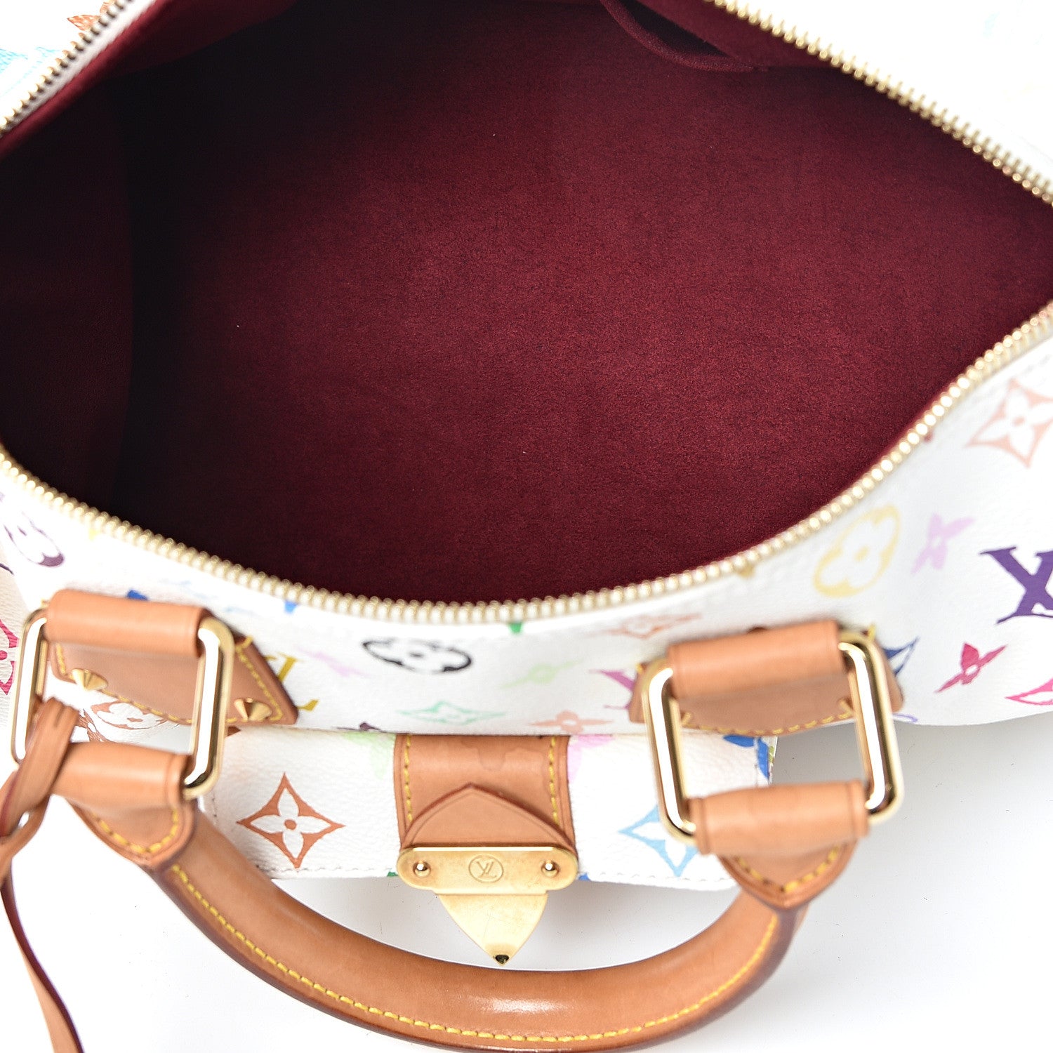 Louis Vuitton Monogram Multicolor Speedy 30 White 4 of 19