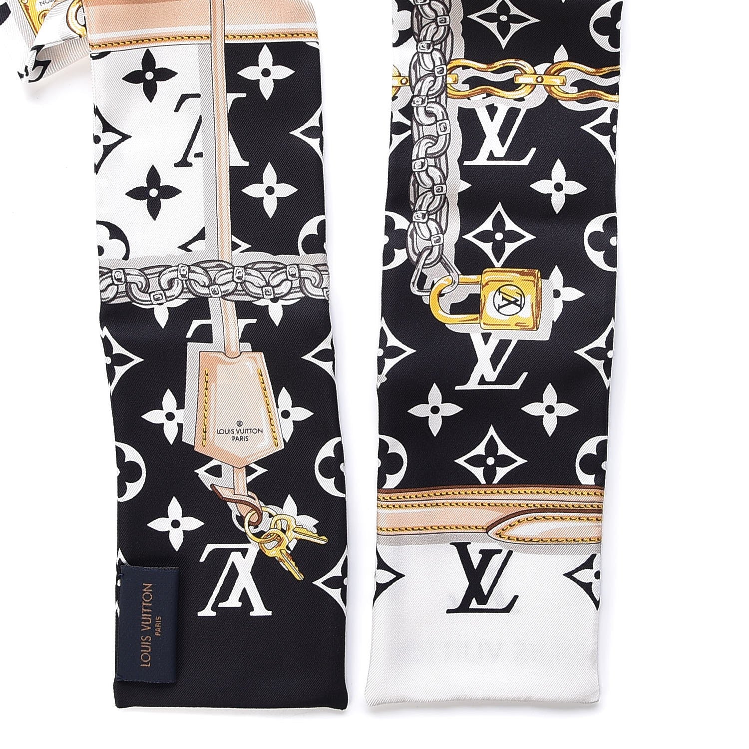 Louis Vuitton Silk Monogram Confidential Bandeau Black 6 of 6