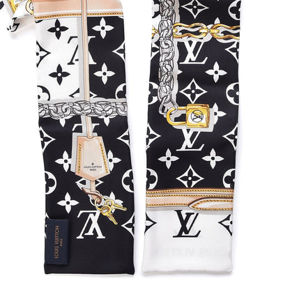 Louis Vuitton Silk Monogram Confidential Bandeau Black 6 of 6