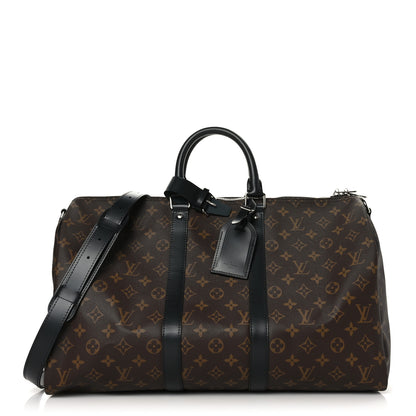 Louis Vuitton Monogram Macassar Keepall Bandouliere 45 1 of 10