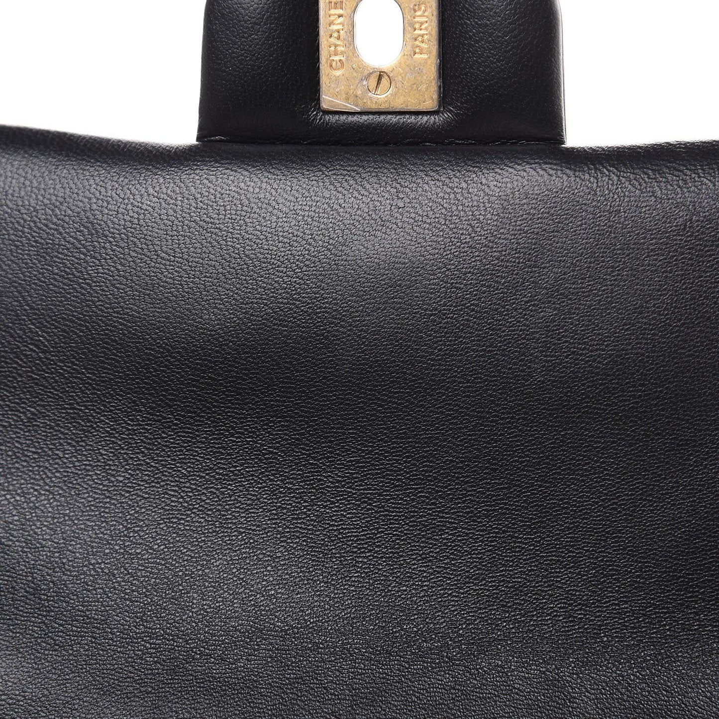Lambskin Quilted Mini Rectangular Flap Black