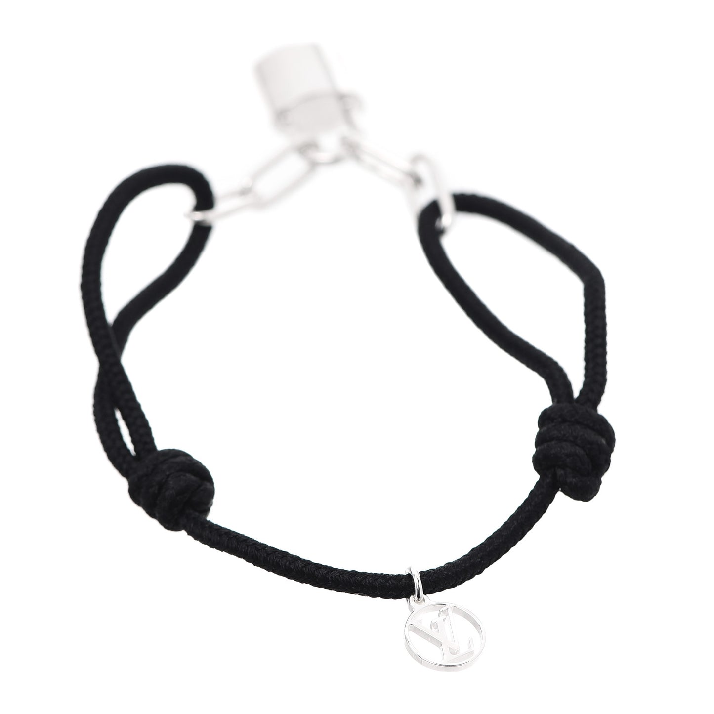 Sterling Silver Lockit Bracelet Black