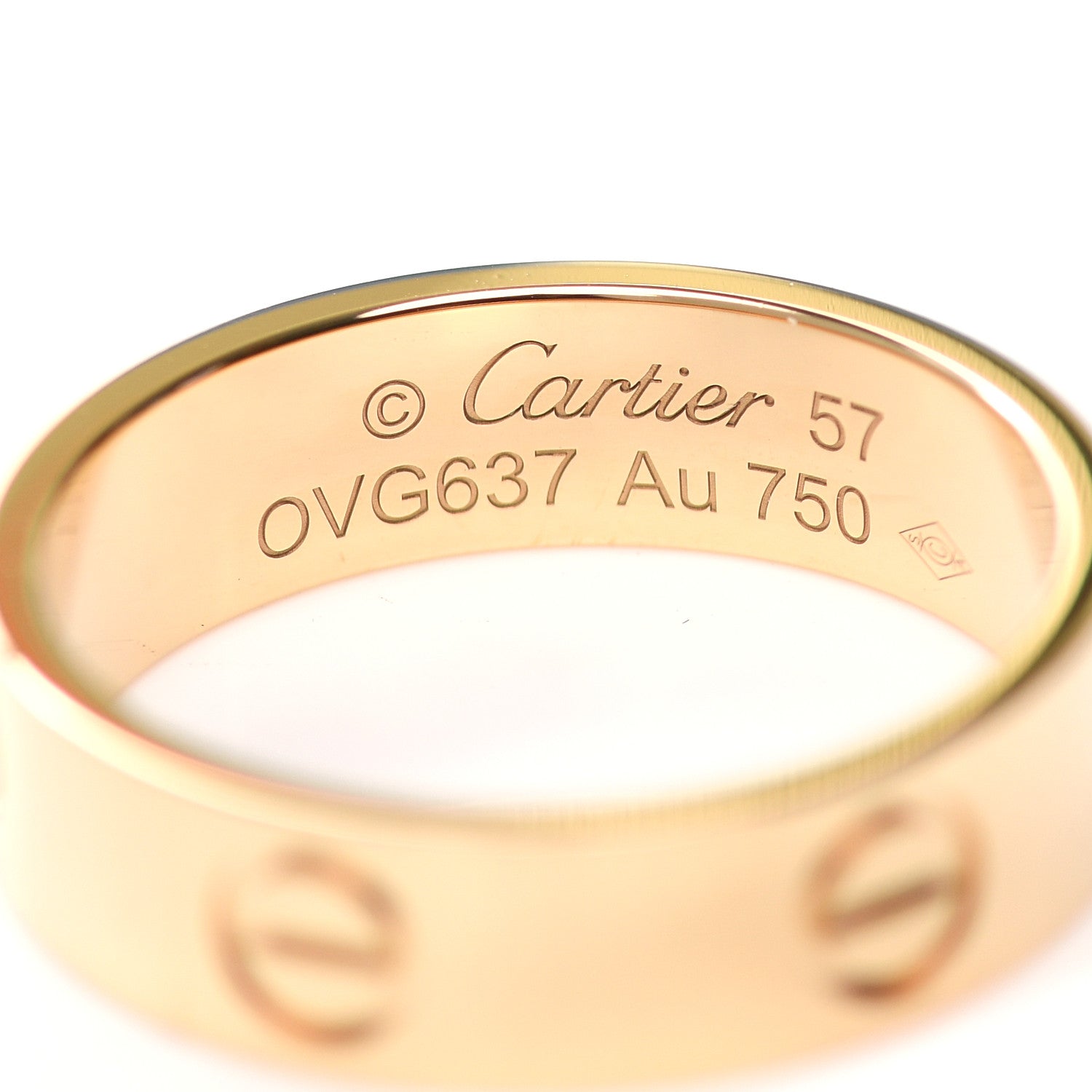 Cartier 18K Yellow Gold 5.5mm LOVE Ring 57 8 4 of 5