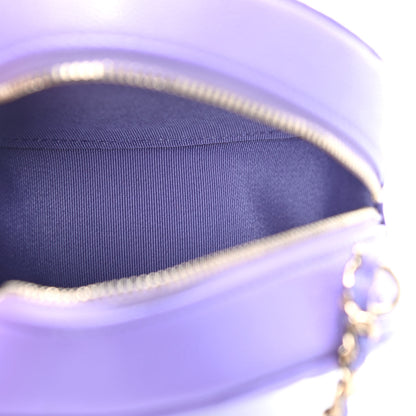Chanel Caviar Quilted Round Clutch With Chain Purple 4 of 8