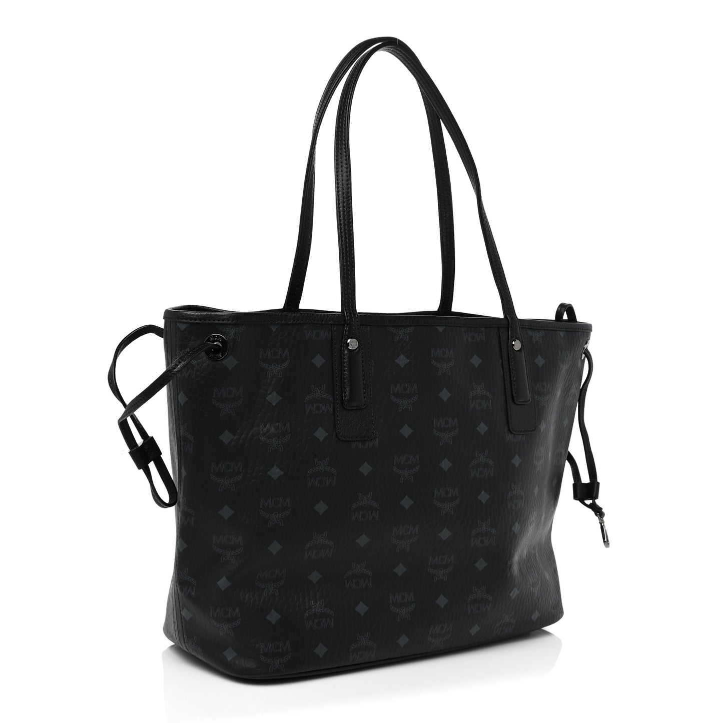 Visetos Medium Liz Reversible Shopper Tote Black