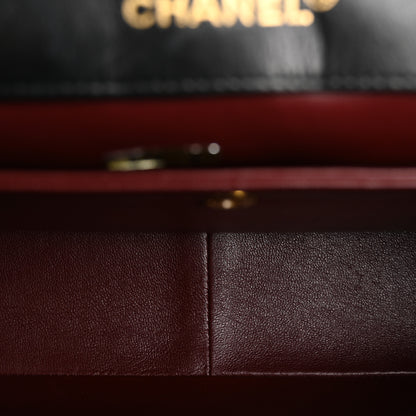 Chanel Lambskin Quilted Medium Single Flap Black 5 of 17