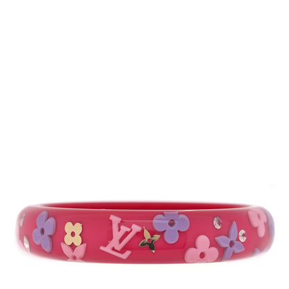 Louis Vuitton Resin Swarovski Large Inclusion Bracelet GM Rose Pop 3 of 3