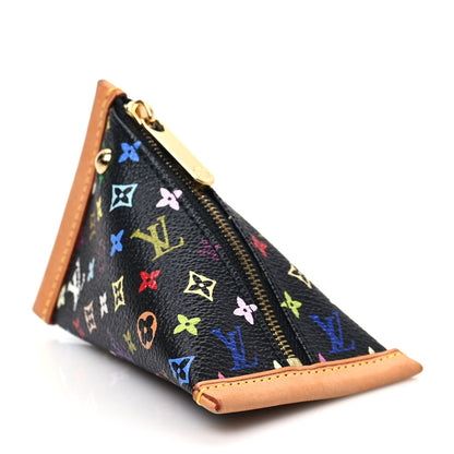Louis Vuitton Monogram Multicolor Berlingot Coin Purse Black 4 of 7