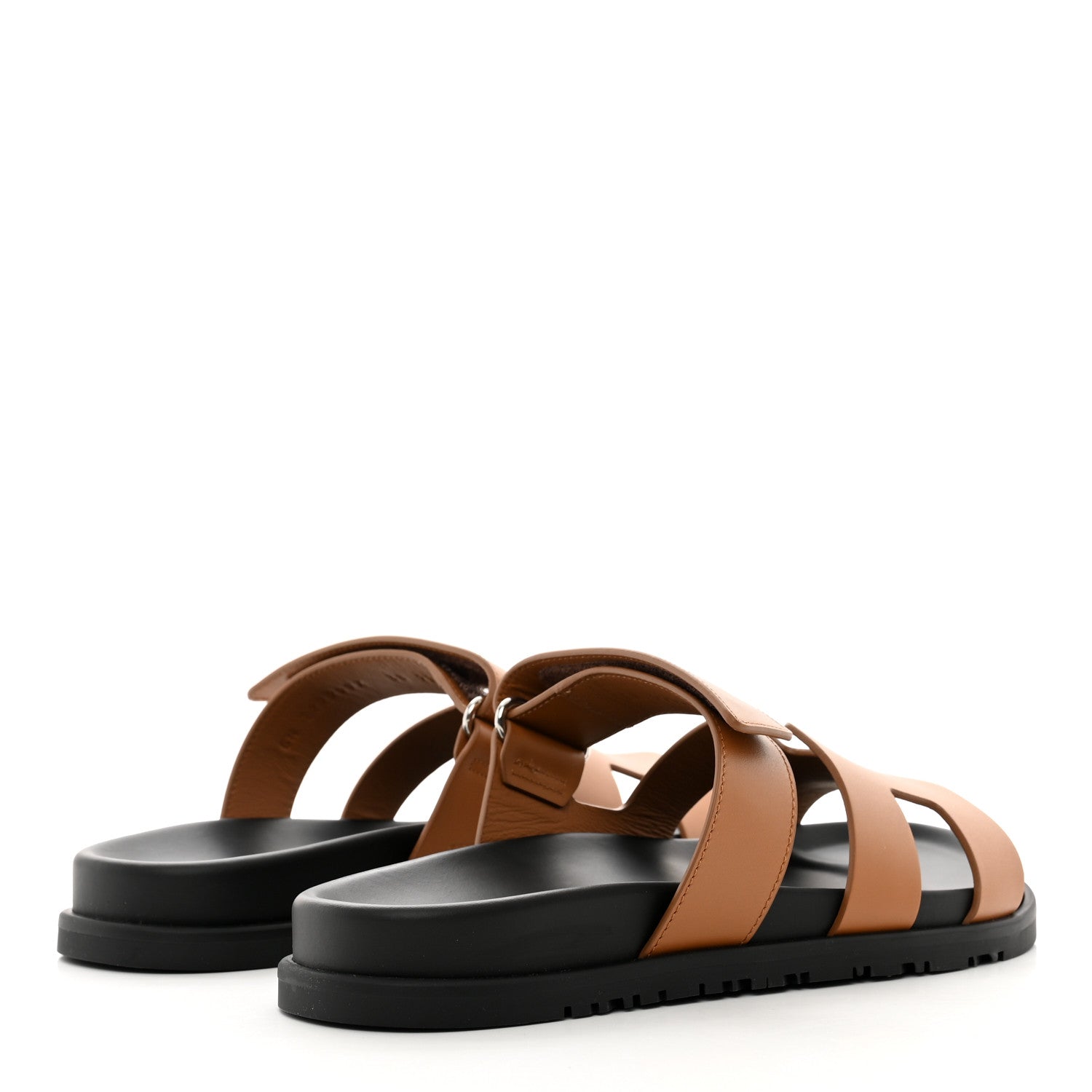 Hermes Epsom Womens Chypre Sandals 38 Natural 4 of 9
