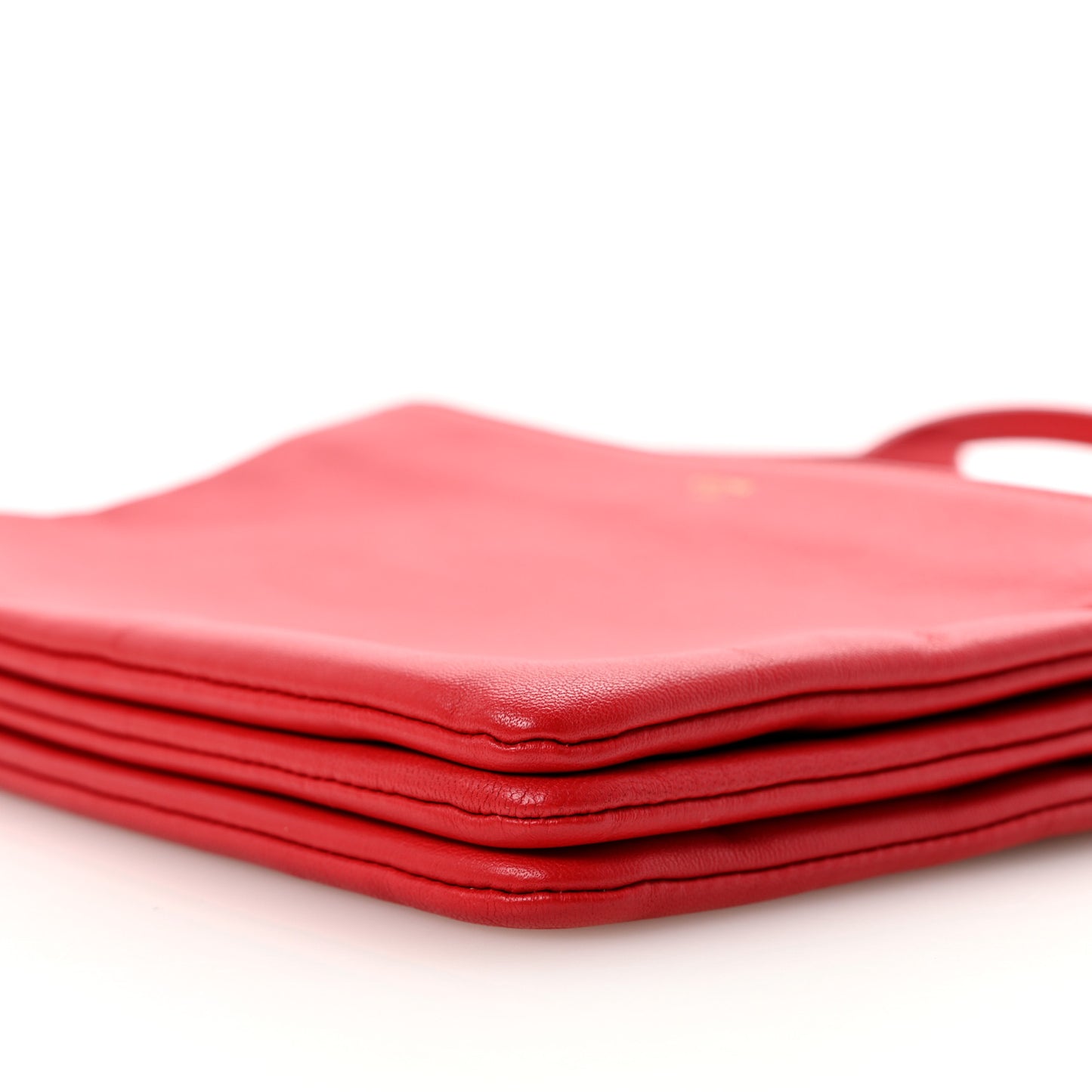 Lambskin Small Trio Crossbody Bag Red