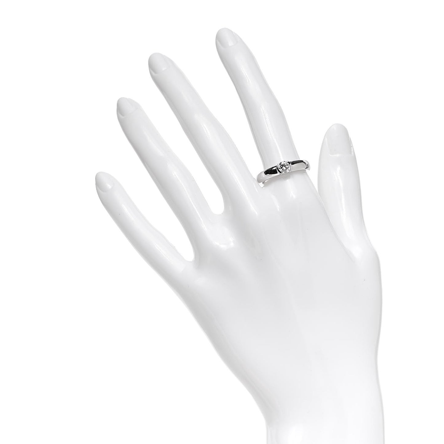 Platinum Diamond .39ct Etoile Solitaire Engagement Ring 54 7