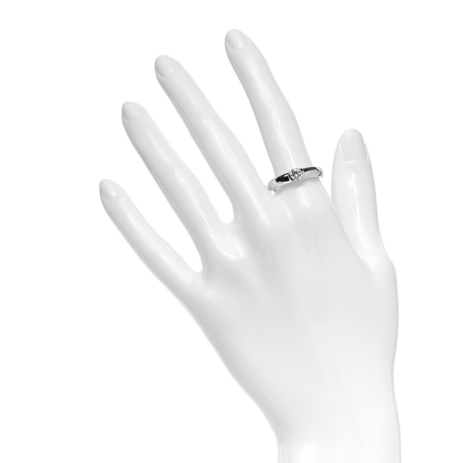 Tiffany Platinum Diamond .39ct Etoile Solitaire Engagement Ring 54 7 2 of 7