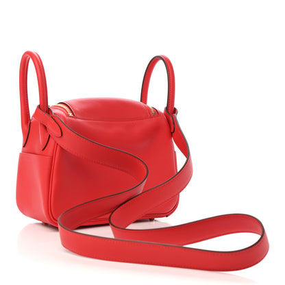 Hermes Swift Mini Lindy 20 Rouge De Coeur 3 of 10