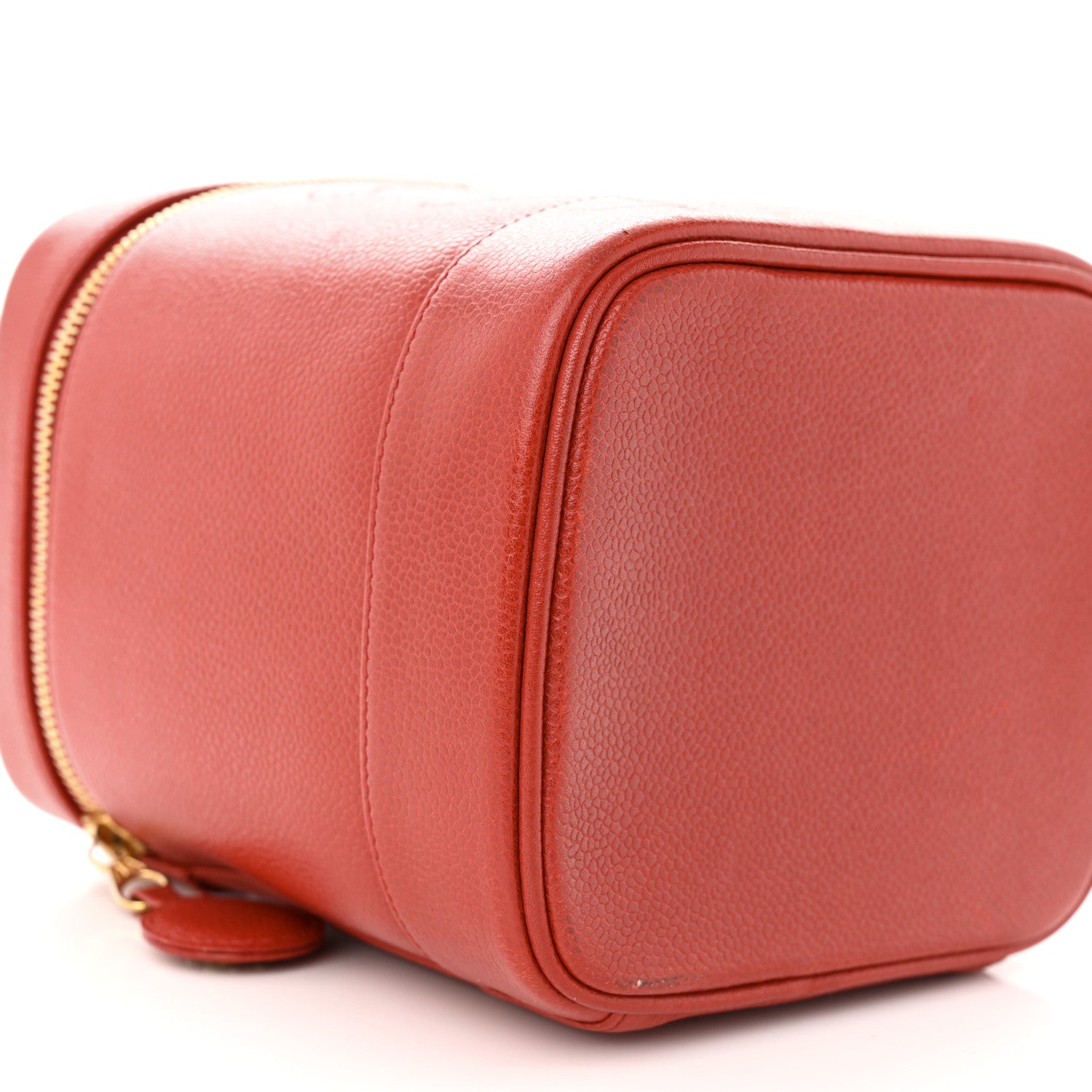 Chanel Caviar Vanity Cosmetic Case Red 10 of 14
