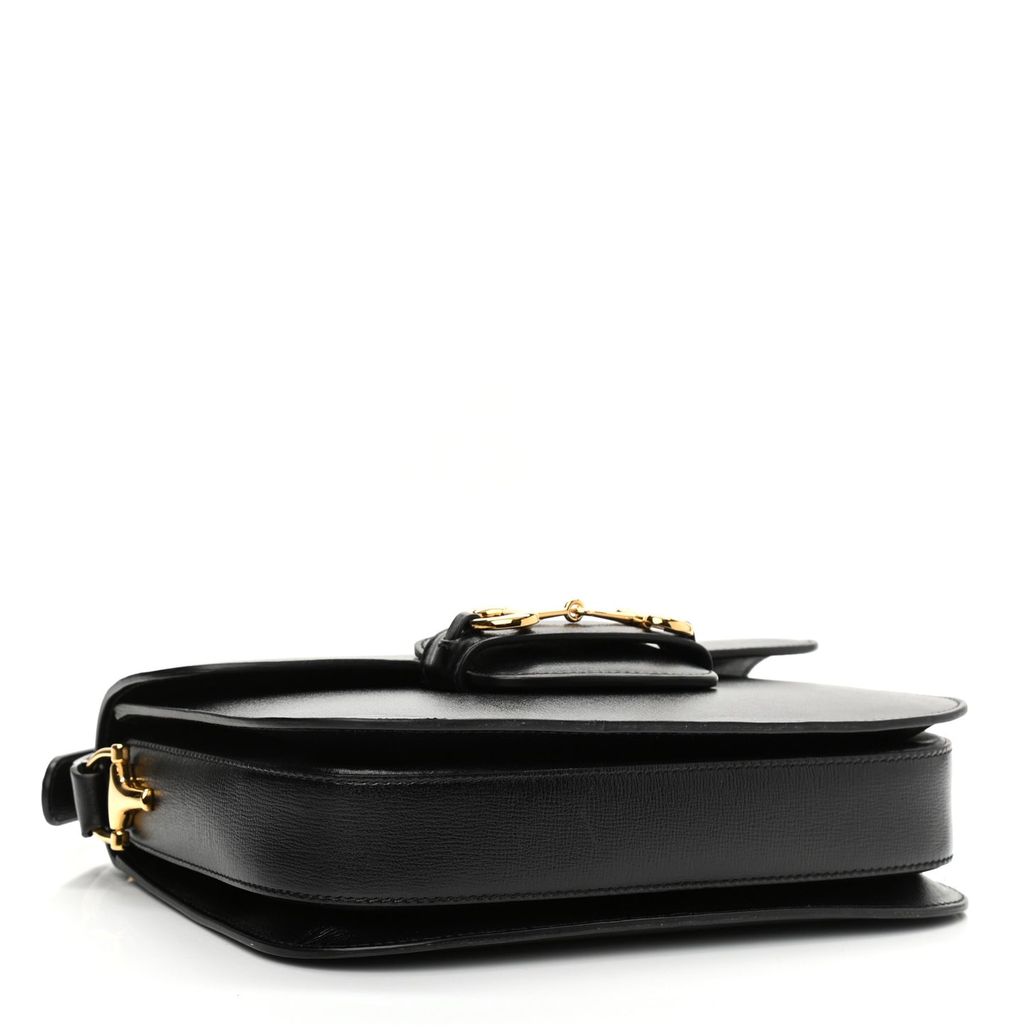 Azalea Calfskin Horsebit 1955 Shoulder Bag Black