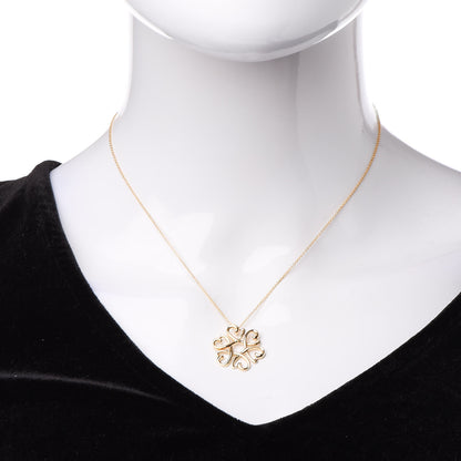Tiffany 18K Yellow Gold Paloma Picasso Loving Hearts Pendant Necklace 2 of 6